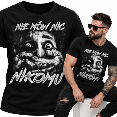 KOSZULKA HORROR NIE MÓW NIC NIKOMU